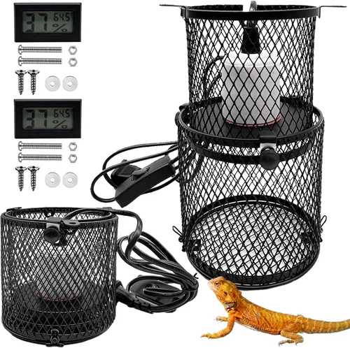 Vista 11 de Kathson - Protector de lámpara de calor para reptiles, antiescaldado