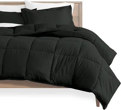 Vista 3 de Ropa de cama de seda satinada, tamaño matrimonial, color rosa intenso, 4 piezas, 21.16 oz/m², cómoda, satén lujoso, calidad de hotel, el mejor juego