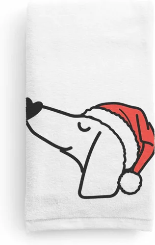 Vista 15 de Inkopious Santa Hat Airedale Terrier - Toalla de mano decorativa - Decoración navideña para el hogar