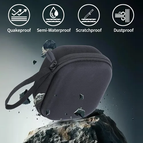 Vista 8 de Estuche de almacenamiento compatible con Tribit StormBox Micro 3/2/1 Altavoz portátil impermeable (negro)