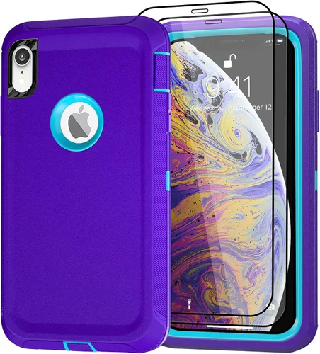 Vista 26 de Funda para iPhone 14 Pro Max de 6.7 pulgadas con clip para cinturón con 2 protectores de pantalla, 2 protectores de lente de cámara, cubierta