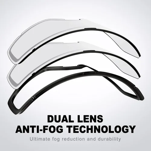 Vista 8 de SPOSUNE Gafas de esquí y nieve, resistentes al viento, antivaho, protección UV para hombres y mujeres, motocross, motocicleta, ATV, todoterreno, OTG