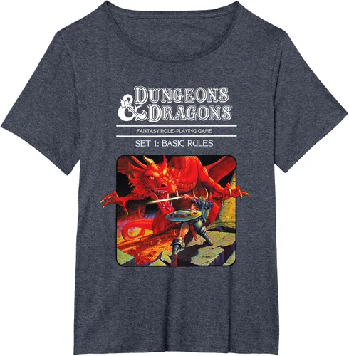 Vista 30 de Dungeons & Dragons Vintage Basic Rules Cover T-Shirt Small Negro