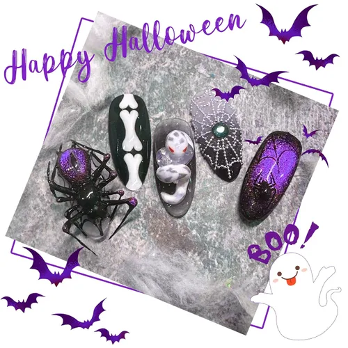 Vista 8 de Creaglam Arte de gel de uñas 3D: 2 piezas de 0.5 fl oz de pegamento de uñas de gel para tallar patrones de decoración - Polvo de uñas cromado