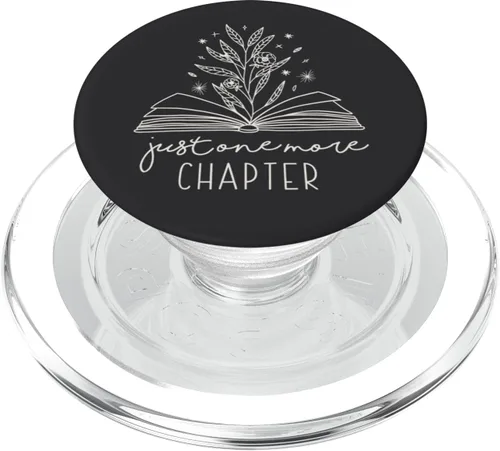 Vista 8 de Just One More Chapter Floral Book Lover Diseño de Lectura PopSockets Estándar PopGrip