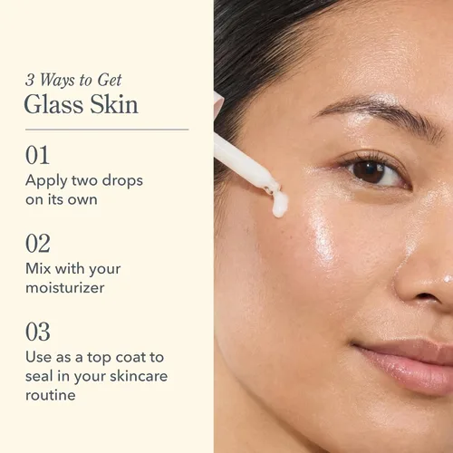 Vista 3 de Beekman 1802 Oh! Mega Milky Facial Oil – Suero hidratante de aceite facial con vitamina C y niacinamida – Repara la barrera de la piel y reduce