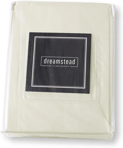 Vista 4 de Cuddledown Dreamstead - Juego de sábanas 100 % algodón, 300 hilos, tejido satinado de lujo, algodón peinado puro, suave, resistente a las arrugas