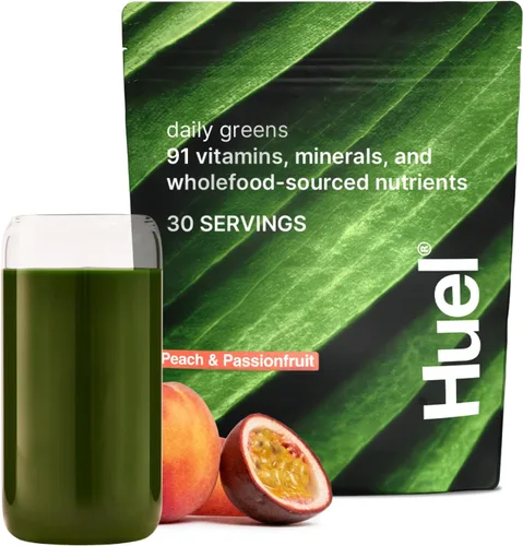 Vista 14 de Huel Daily Greens listas para beber Superfood Super Greens 0.14 oz Fibra