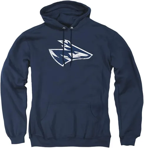 Vista 86 de Distressed College Primary Logo Adult Pullover Hoodie Collection 1 Universidad Estatal de Albany