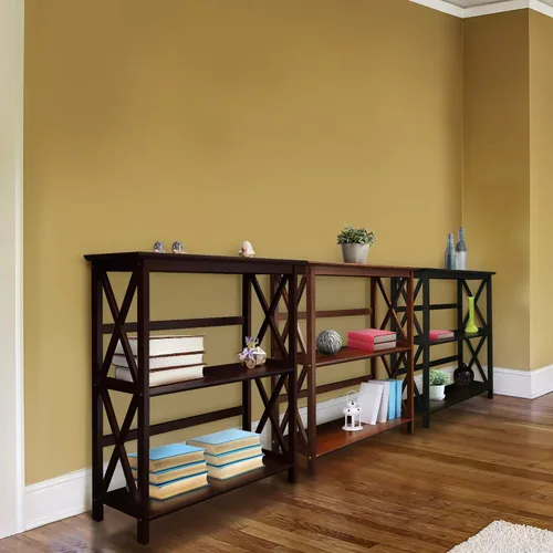 Vista 12 de Estantería con forma de escalera Casual Home Espresso
