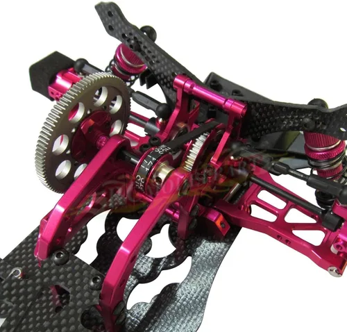 Vista 3 de 1/10 aleación y chasis de carbono Sakura D4 RWD Drift Kit de carrocería de coche #KIT-D4RWD