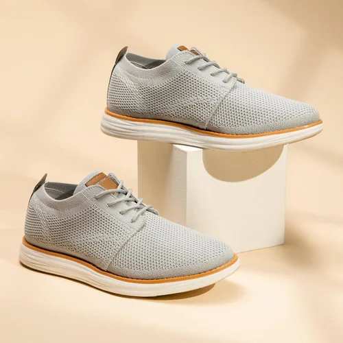 Vista 9 de Bruno Marc Zapatillas de malla para hombre Oxfords ligeras