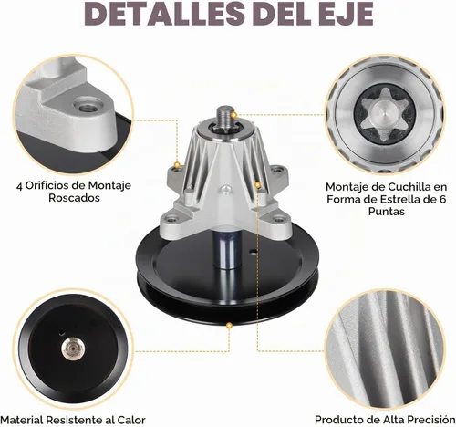 Vista 3 de AEagle Kit de reconstrucción de plataforma de cortacésped de 46 pulgadas, correa tensora de husillo 918-04636 918-04636A 918-04865 918-04865A