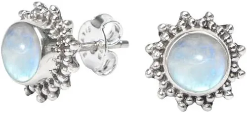 Vista 3 de Aretes tipo dormilona hechos a mano de plata de ley 925 para mujeres y niñas, regalos de Navidad