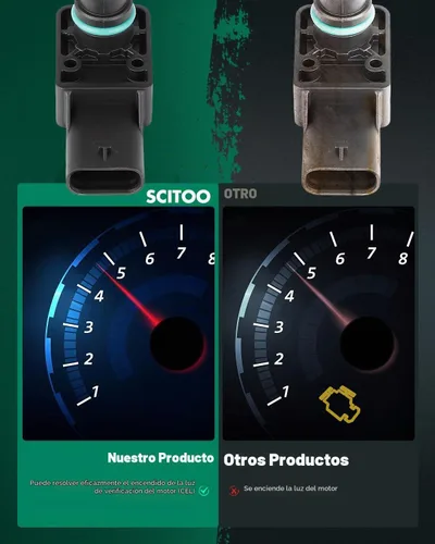 Vista 5 de Sensor SCITOO MAP apto para Ram para 1500 2013-2018 5S12970 para Jeep Wrangler 2012-2017, para Grand Cherokee 2011-2018