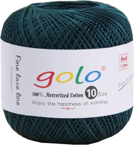 Vista 158 de Golo - 3 bolas de hilo de ganchillo tamaño 10, hilo de crochet para tejer a mano 102