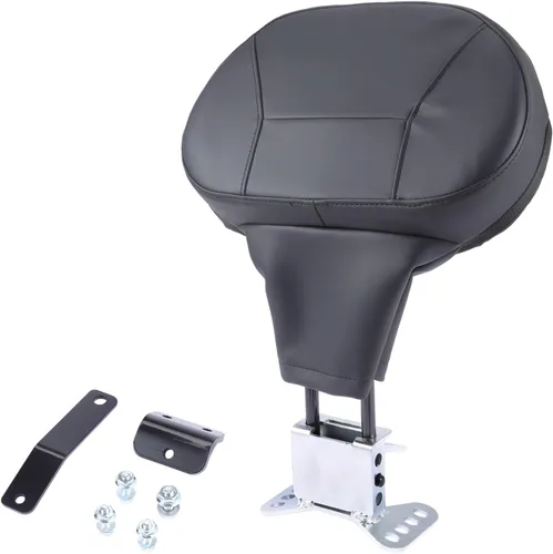 Vista 3 de Respaldo ajustable para Harley Touring – Almohadilla de respaldo desmontable para conductor enchufable con kit de montaje para Street Glide Tri
