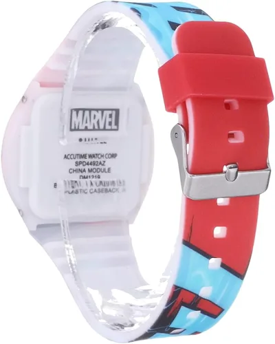 Vista 3 de Marvel Boy s plástico de cuarzo reloj Casual color rojo modelo spd4492