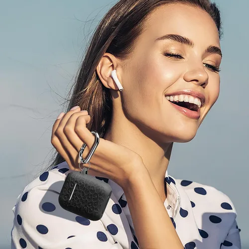 Vista 4 de Funda para Airpod Case y 2ª Generación con Diseño Leropard Grabado Compatible con Apple AirPods 2ª/1ª Generación de Carga, Bonita Protección