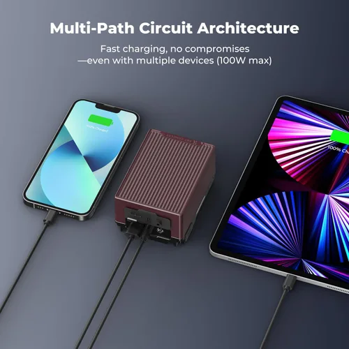 Vista 4 de K&F CONCEPT Batería V Mount, Batería V-Mount de 99Wh 6700mAh con carga rápida USB-C PD de 100W, con Dual D-TAP/A/USB-C/DC/Pantalla TFT/Luz