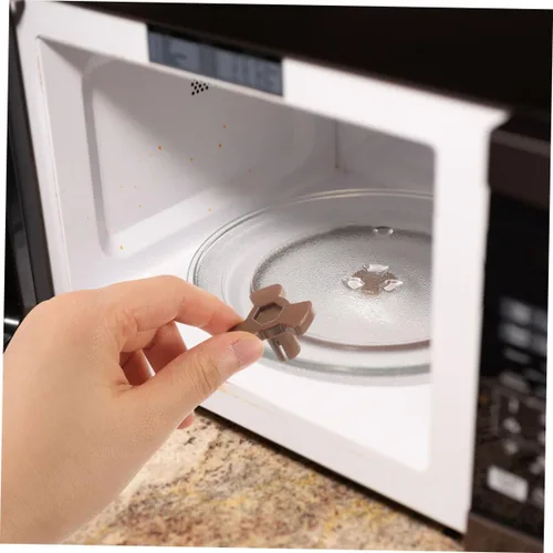 Vista 6 de 8 piezas universal para microondas, soporte de acoplador de plato giratorio de plástico resistente, eje de transmisión compatible con modelos