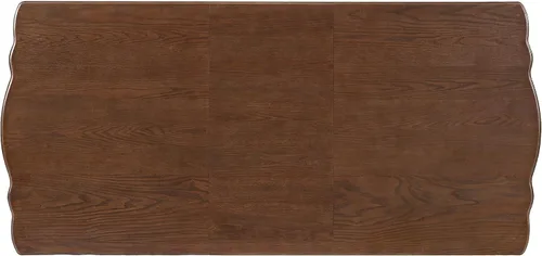 Vista 9 de Juego de mesa retro de comedor de cocina de 7 piezas, mesa extensible de madera maciza de 60 a 78 pulgadas con hojas extraíbles y 6 sillas