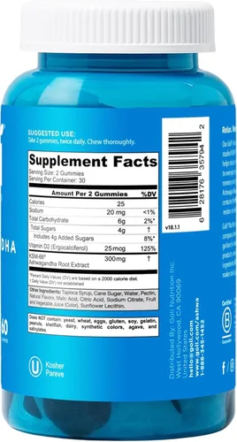 Vista 3 de 3 botellas del paquete Goli Favorites: suplementos de Ashwagandha KSM-66, vinagre de manzana, Matcha Mind con Cognizin, vitaminas D2 y B12