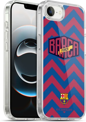 Vista 52 de Head Case Designs Funda de gel con licencia oficial del FC Barcelona con logotipo y patrón de Forca Barca [protección de grado militar] compatible