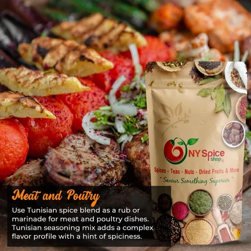 Vista 5 de NY SPICE SHOP Mezcla de condimentos tunecinos – Condimento Harissa – Mezcla de especias en polvo – Mezcla de condimentos picantes – Sabor a especias