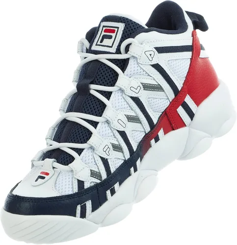 Vista 5 de Fila Zapatos de espagueti Stackhouse para hombre 125 Blanco/Azul Vestido/Rojo Fila