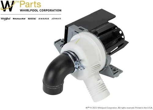 Vista 2 de Whirlpool WPW10409079 Pieza de repuesto original de la bomba de drenaje de la lavadora del OEM - Sustituye a W10409079