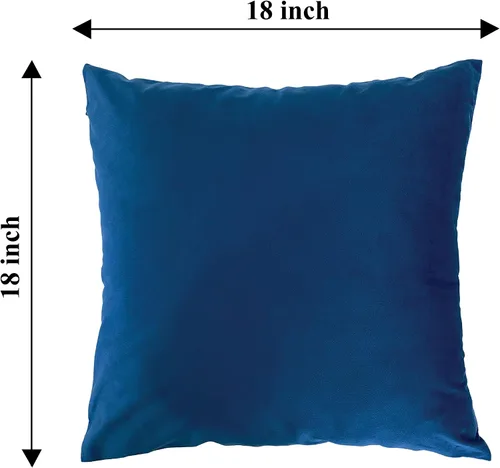 Vista 5 de RELY+ Paquete de 2 fundas de almohada de terciopelo de 18 x 18 pulgadas, suaves, acogedoras, lisas, decorativas, fundas de cojín de lujo para sofá