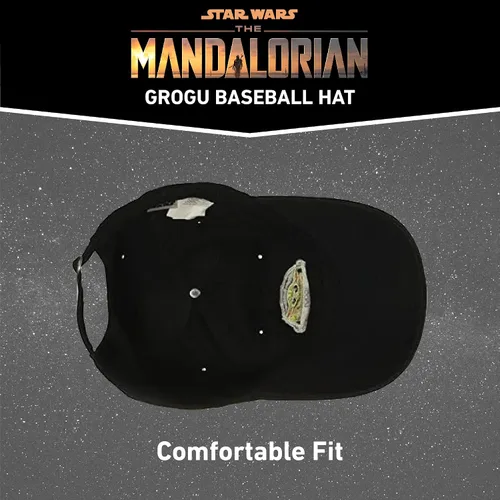 Vista 5 de Star Wars The Mandalorian The Child - Gorra de béisbol ajustable de algodón, gorra para papá Grogu