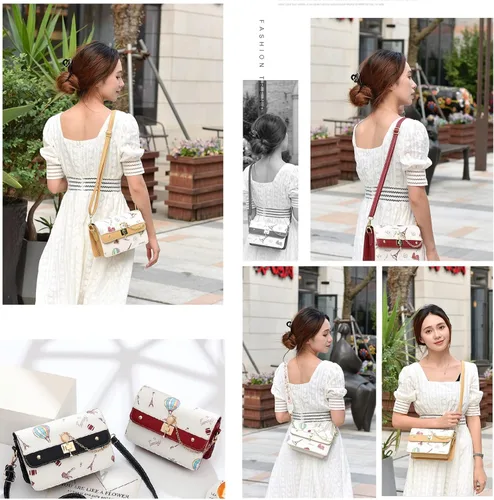 Vista 9 de Lindos monederos para mujer, bolso colorido, bolsos cruzados, bolsos de mano, bolsos de noche, bolsos de hombro para mujer