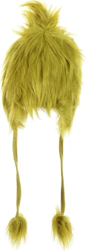 Vista 3 de Dr Seuss The Grinch Plush Costume Hoodie Hat for Adults and Teens