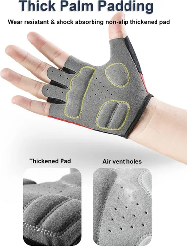 Vista 4 de Guantes de ciclismo para hombres y mujeres, guantes de ciclismo para hombres, guantes de ciclismo acolchados, guantes de ciclismo para hombres