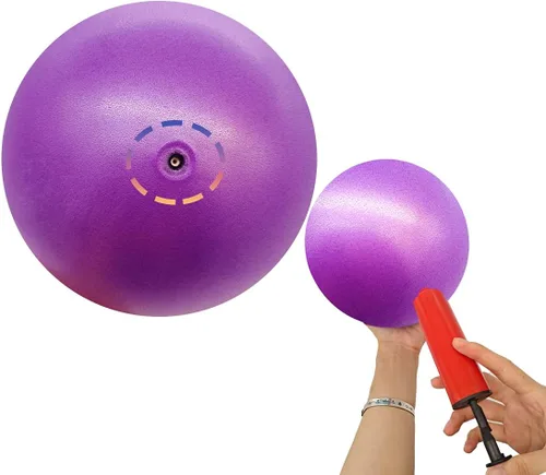 Vista 2 de Pelota Mini de Ejercicio y Pilates para Yoga, Barra, Pequeña para Estabilidad en Casa, Entrenamiento Blandito, Terapia Física, Mejora el Equilibrio