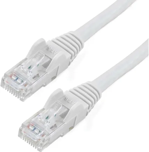 Vista 35 de StarTech Cable Ethernet CAT6 de 6 pulgadas – Cable Ethernet CAT 6 Gigabit amarillo -650 MHz 100 W PoE RJ45 UTP Network/Patch Cord Snagless w/Strain