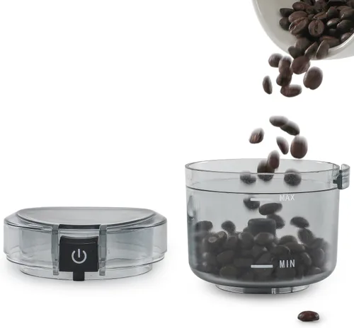 Vista 9 de Molinillo de café eléctrico para especias, molinillo de cuchillas de acero inoxidable para semillas de granos de café, nueces, especias, hierbas