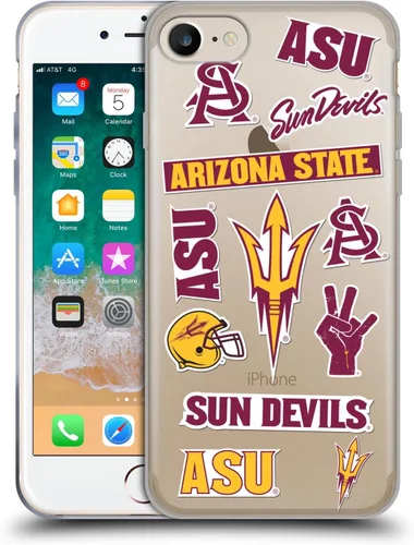 Vista 133 de Head Case Designs Funda de gel ASU Camou con licencia oficial de la Universidad Estatal de Arizona [protección de grado militar] compatible