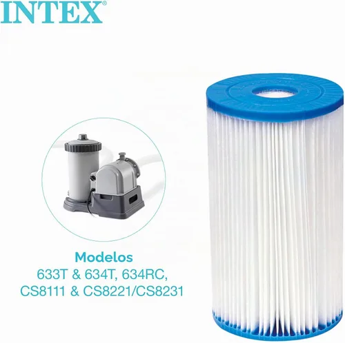 Vista 5 de Intex 29005E - Cartucho de bomba de filtro de material Dacron fácil de limpiar, 29005E para piscina, tipo B, (paquete de 2)
