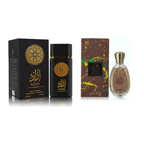 Vista 25 de Set de Perfume para Hombre AZAR, 2 x 100ml Eau de Parfum Fragancia Especiada y Amadeirada con Tabaco, Café y Vainilla Aroma Audaz y Sofisticado