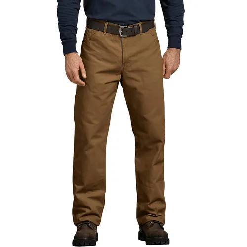 Vista 9 de Dickies Jeans de carpintero para hombre, ajuste relajado, pierna recta, Negro, 30 x 30