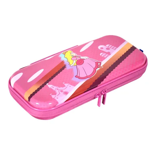 Vista 2 de HORI Premium Vault Case (Princess Peach) for Nintendo Switch - Officially Licensed by Nintendo