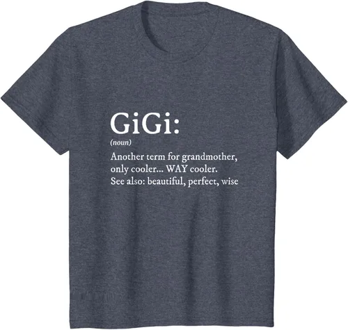 Vista 70 de Gigi Definition - Camiseta de regalo para abuela, cumpleaños y abuela, Negro