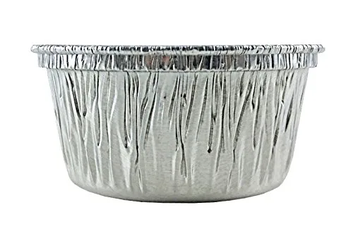 Vista 3 de Handi-Foil Taza de papel de aluminio de 4 onzas para ramekin para magdalenas, resistente (paquete de 10)