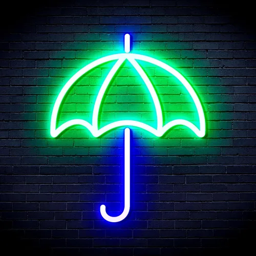 Vista 15 de ADVPRO Paraguas Flex Silicona LED Neon Sign - Púrpura - st16s33-fnu0016-p