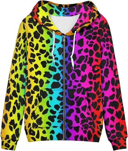 Vista 18 de Showudesigns Sudaderas con capucha y cremallera para mujer XS-5XL Un pollo