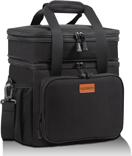 Vista 7 de Lonchera táctica aislada – Bolsa térmica expandible grande para hombres – Lonchera versátil para adultos, turnos de trabajo, viajes al aire libre