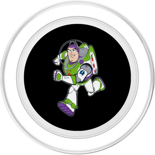 Vista 2 de Disney Pixar Toy Story 4 Here Comes Buzz Lightyear PopSockets MagSafe PopGrip para iPhone